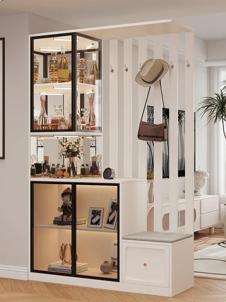 Screen partition cabinet living room new entrance storage double-sided cabinet
Screen partition cabinet living room new entrance storage double-sided cabinet