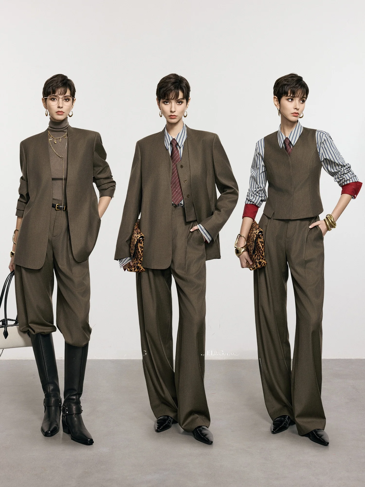 Костюмный комплект из сверхтонкой шерстяной фланели Super20s (жилет и брюки) от Annaspeak Ele: Модный теплый женский костюм с длинными рукавами для офиса и повседневной носки
Костюмный комплект из сверхтонкой шерстяной фланели Super20s (жилет и брюки) от Annaspeak Ele: Модный теплый женский костюм с длинными рукавами для офиса и повседневной носки