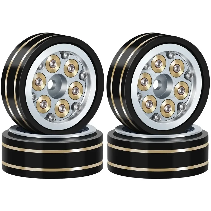 4pcs 1.1" Counterweight Brass Beadlock Wheel Rims Tires HUB for Axial SCX24 TRX4M FCX24 1/24 1/18
4pcs 1.1" Counterweight Brass Beadlock Wheel Rims Tires HUB for Axial SCX24 TRX4M FCX24 1/24 1/18