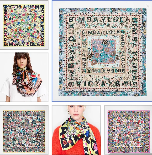 Foreign trade original single Spanish autumn new fashion small print shawl large square scarf
Foreign trade original single Spanish autumn new fashion small print shawl large square scarf