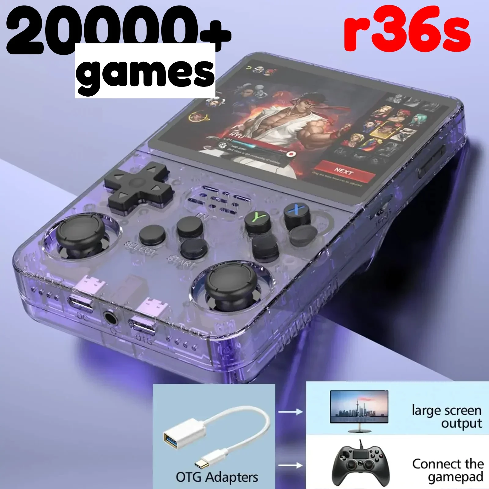 Портативная игровая консоль R36S 128 ГБ, 20000+ игр, система Linux, 3,5-дюймовый IPS-экран, портативный видеоплеер, подарок для мальчика
Портативная игровая консоль R36S 128 ГБ, 20000+ игр, система Linux, 3,5-дюймовый IPS-экран, портативный видеоплеер, подарок для мальчика