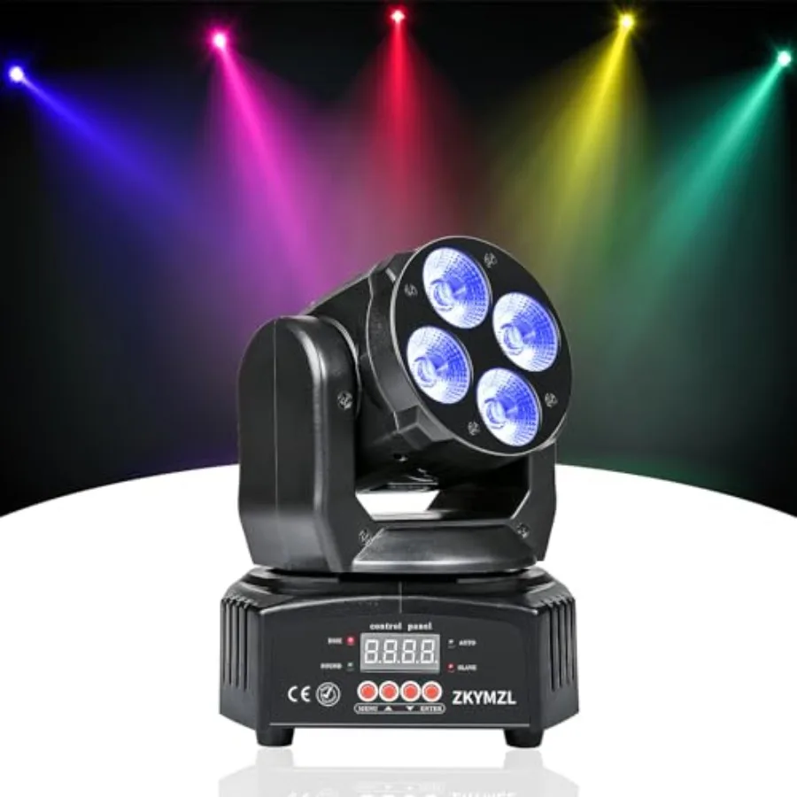 RGBWA/UV 6 in 1 LED Stage Lighting Mini 50W Wash Rotating Light Moving Head dj Lights with DMX512 for Parties Disco KTV Club...
RGBWA/UV 6 in 1 LED Stage Lighting Mini 50W Wash Rotating Light Moving Head dj Lights with DMX512 for Parties Disco KTV Club...