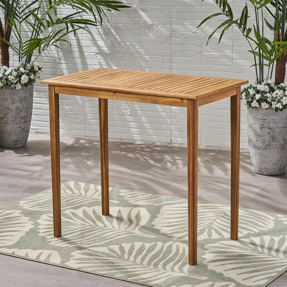 44 Outdoor Teak High Top Patio Bar Table with Easy Assembly (L44 x W25 x H40)
44 Outdoor Teak High Top Patio Bar Table with Easy Assembly (L44 x W25 x H40)