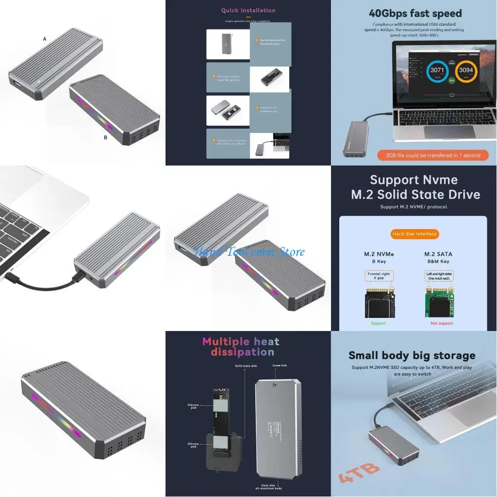 H37F USB4.0 M.2 NVMe SSD-корпус 40 Гбит/с PCIe3.0 с внешним алюминиевым корпусом UsbC SSD
H37F USB4.0 M.2 NVMe SSD-корпус 40 Гбит/с PCIe3.0 с внешним алюминиевым корпусом UsbC SSD