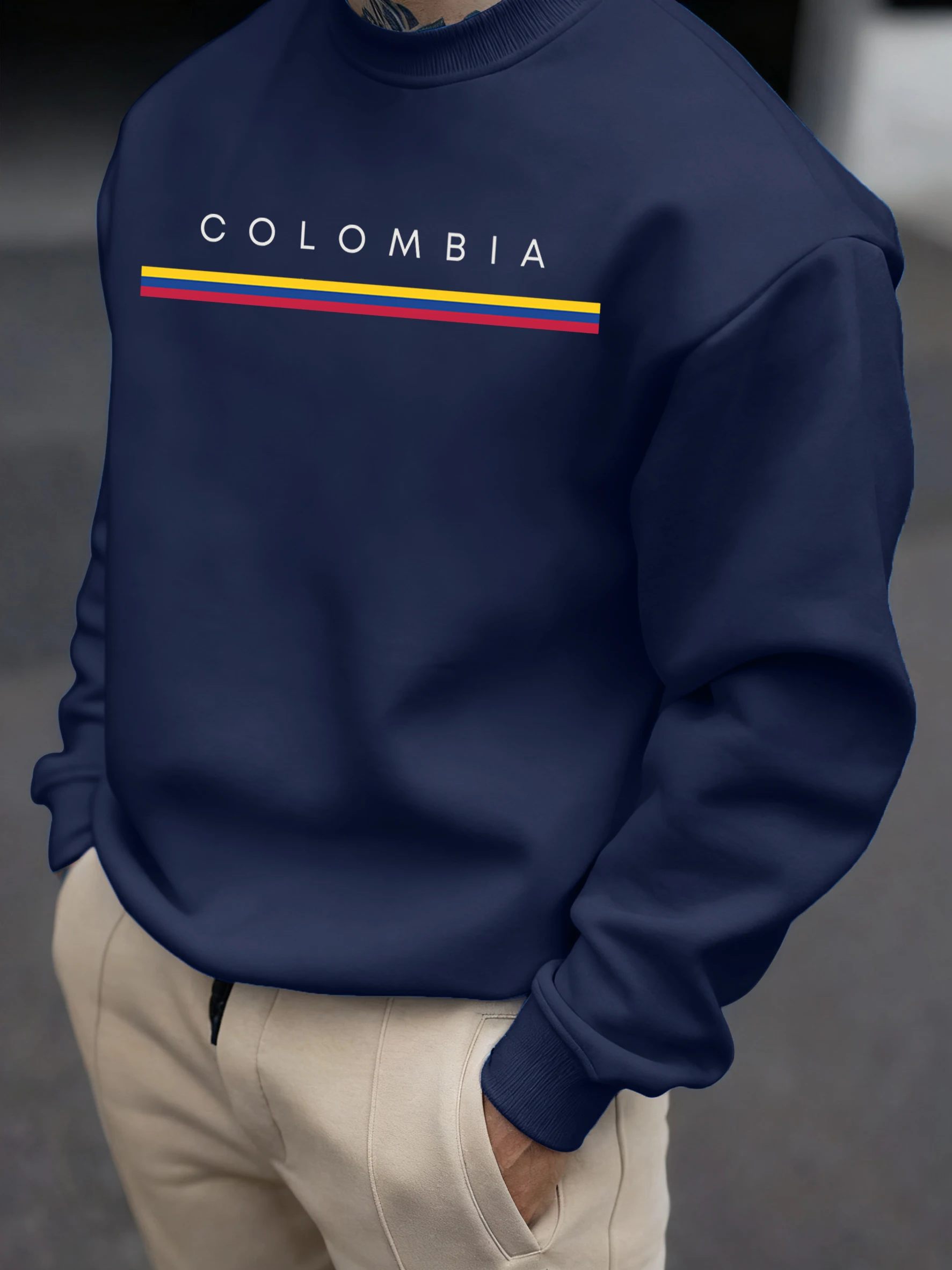 Мужская толстовка с буквенным принтом Колумбии, удобный пуловер с круглым вырезом, осенний универсальный топ, повседневная флисовая винтажная одежда унисекс
Мужская толстовка с буквенным принтом Колумбии, удобный пуловер с круглым вырезом, осенний универсальный топ, повседневная флисовая винтажная одежда унисекс