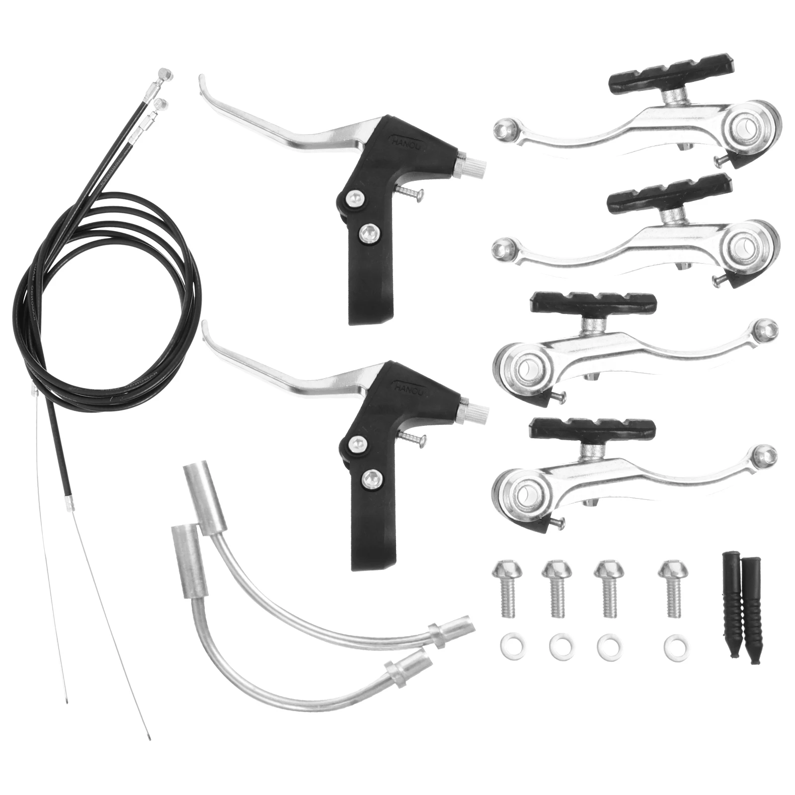 1 set 2 Levers Cables Pairs Durable Aluminum Alloy Lightweight Bike Bicycle Bike Set Accessories Riding
1 set 2 Levers Cables Pairs Durable Aluminum Alloy Lightweight Bike Bicycle Bike Set Accessories Riding