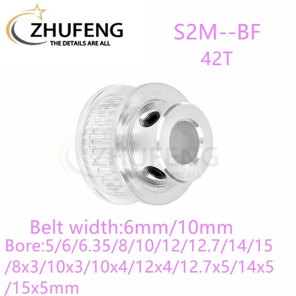 S2M BF Timing Pulley42T ToothTeethBore5/6/6.35/8mmto15mm/8x3/10x3mmto15x5mm Synchronous Wheels Width6/10/mmBelt 3DPrinterParts
S2M BF Timing Pulley42T ToothTeethBore5/6/6.35/8mmto15mm/8x3/10x3mmto15x5mm Synchronous Wheels Width6/10/mmBelt 3DPrinterParts