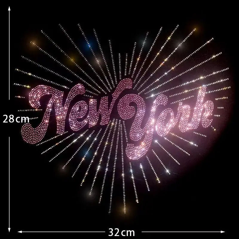 New year Diamond Sequin Iron on Applique Patches Hot Fix Rhinestone Transfer Motifs Transfer on DIY Shirt Dress T-shirt
New year Diamond Sequin Iron on Applique Patches Hot Fix Rhinestone Transfer Motifs Transfer on DIY Shirt Dress T-shirt