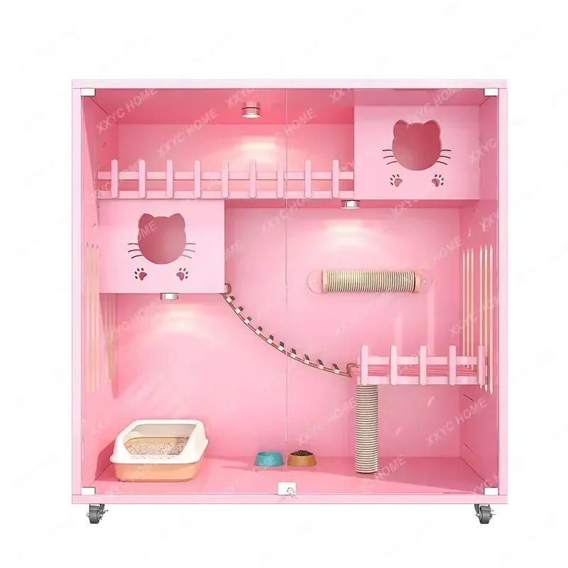 Cat Nest Villa Solid Wood Household Waterproof Moisture-Proof Solid Wood Cage Cabinet Cat House House Home
Cat Nest Villa Solid Wood Household Waterproof Moisture-Proof Solid Wood Cage Cabinet Cat House House Home