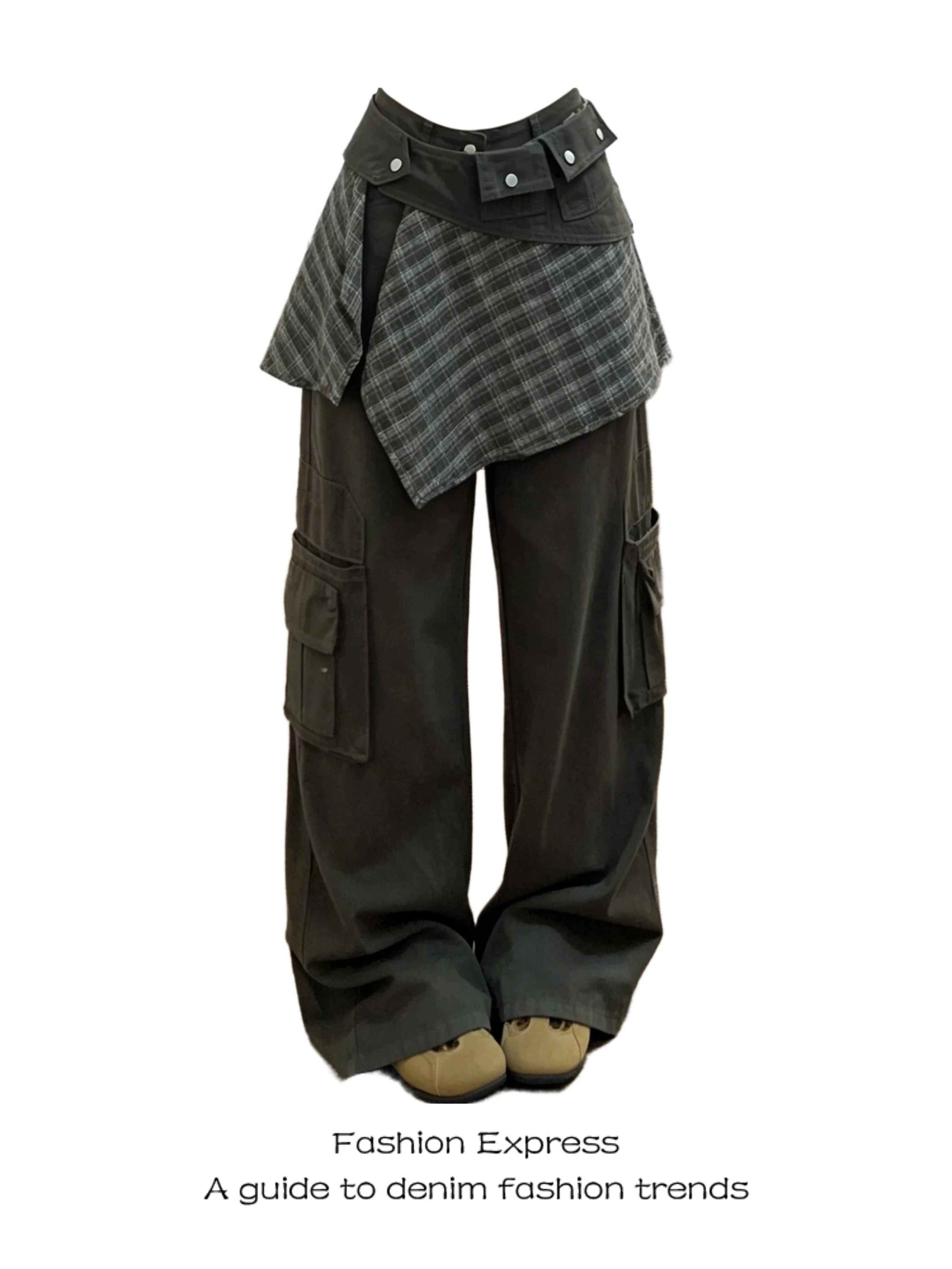 Women's Straight Leg Wide Leg Jeans Cargo Workwear Loose Fit Brown High Waist Denim Pants Comfortable Casual Trousers
Women's Straight Leg Wide Leg Jeans Cargo Workwear Loose Fit Brown High Waist Denim Pants Comfortable Casual Trousers