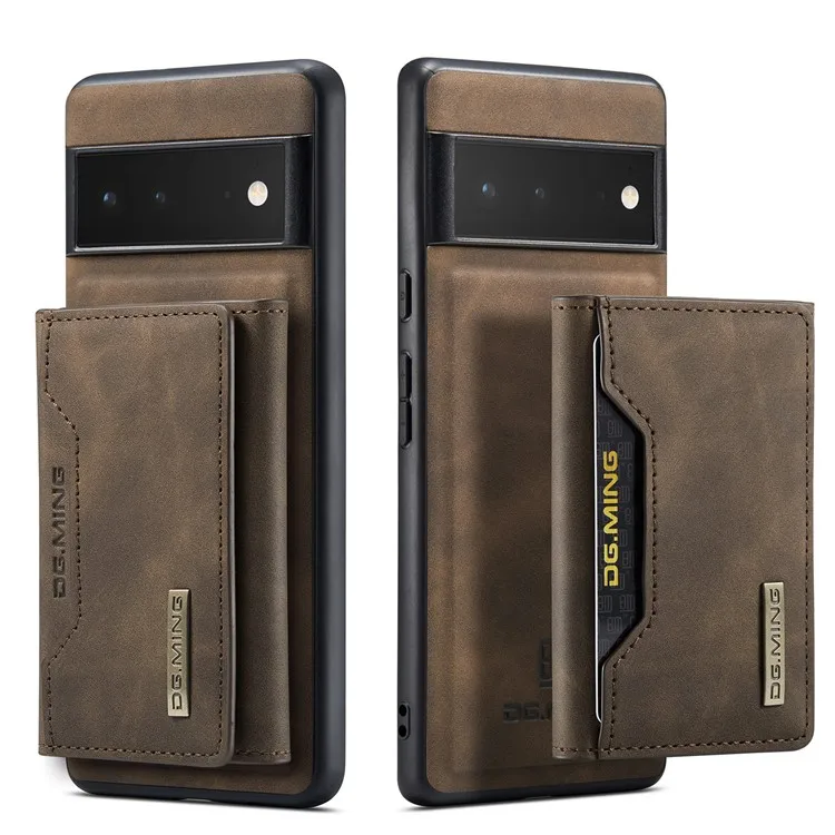 DG.MING M2 Series Shockproof Anti-scratch Magnetic Wallet Design Hybrid Case with Kickstand for Google Pixel 6 Pro - Coffee
DG.MING M2 Series Shockproof Anti-scratch Magnetic Wallet Design Hybrid Case with Kickstand for Google Pixel 6 Pro - Coffee