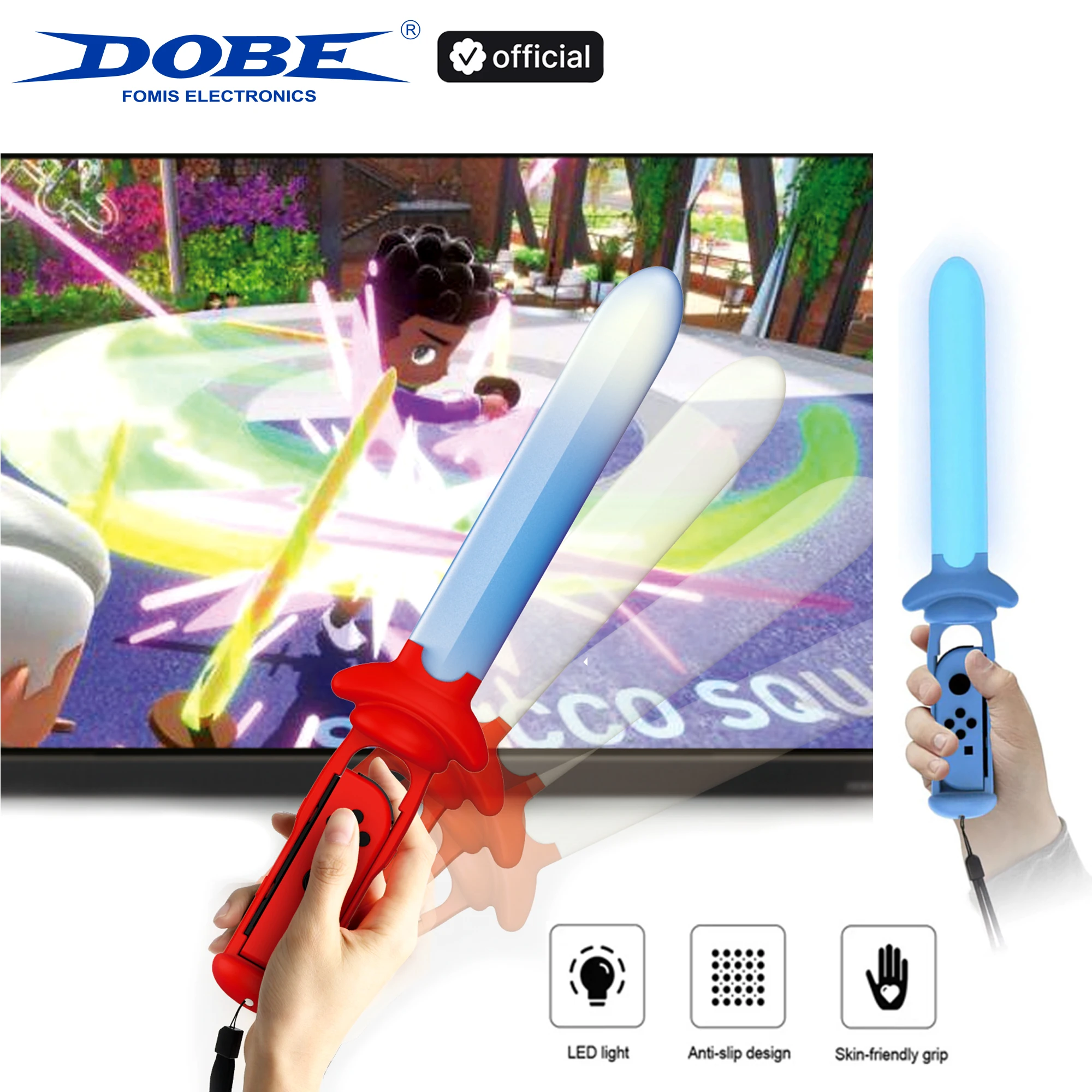 DOBE Glow Sword for Switch/OLED Joy-Con Controllers - Game Lightsaber Grip For Fencing, For The Legend of Zelda & Switch Sports
DOBE Glow Sword for Switch/OLED Joy-Con Controllers - Game Lightsaber Grip For Fencing, For The Legend of Zelda & Switch Sports