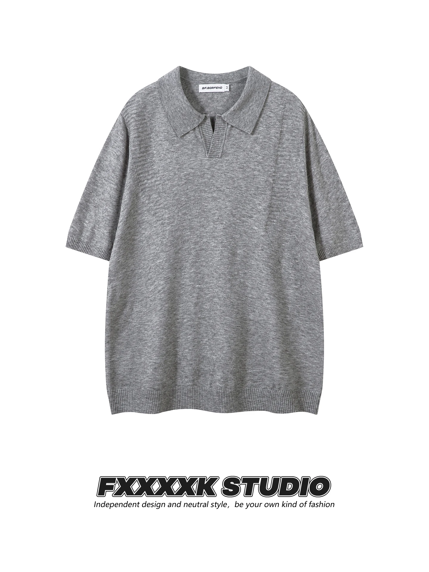 Original FXK Retro American Knitted irt ort Sve Turn-down Collar T-irt Casual Sle Breathable Polyester Cotton Blend
Original FXK Retro American Knitted irt ort Sve Turn-down Collar T-irt Casual Sle Breathable Polyester Cotton Blend
