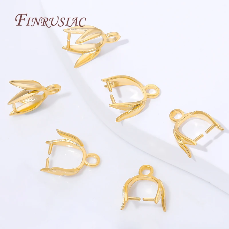 18K Gold Plated Brass Pinch Bail Clips,Leaf Shaped Pendant Connectors with Loop,For DIY Necklace& Charm Earrings Jewelry Making
18K Gold Plated Brass Pinch Bail Clips,Leaf Shaped Pendant Connectors with Loop,For DIY Necklace& Charm Earrings Jewelry Making