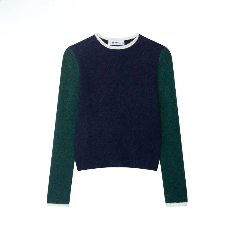 Autumn New Arrival Women's Knitted Long Sve round Ne Color Blo Outerwear Warm Polyester Fiber Casual Faion Sle
Autumn New Arrival Women's Knitted Long Sve round Ne Color Blo Outerwear Warm Polyester Fiber Casual Faion Sle