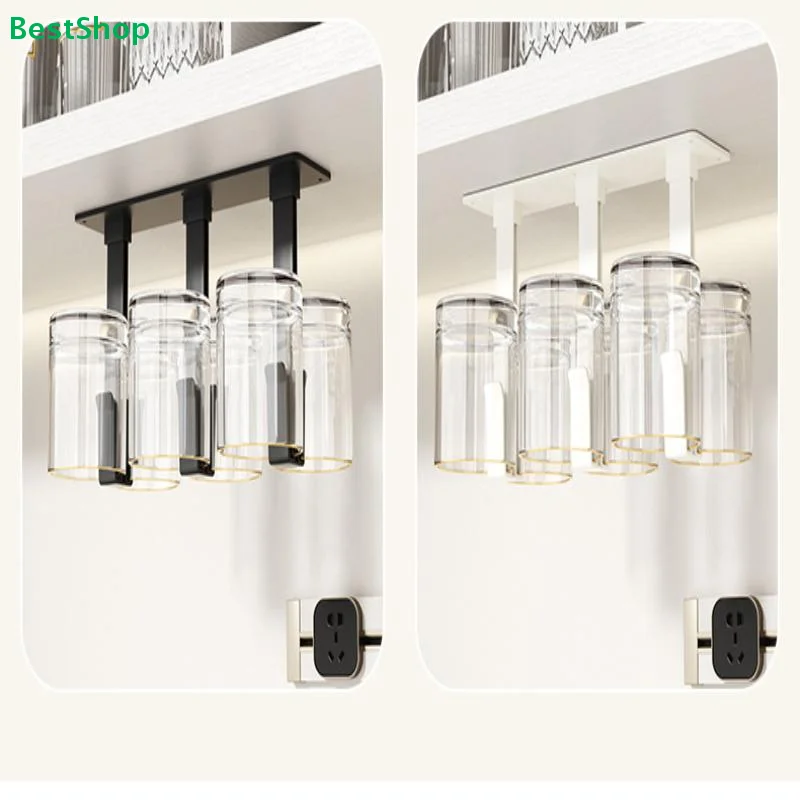 〔EVA〕Under Cabinet Cup Rack - Hanging Glass Holder Organizer for Kitchen Bathroom (Black/White)
〔EVA〕Under Cabinet Cup Rack - Hanging Glass Holder Organizer for Kitchen Bathroom (Black/White)