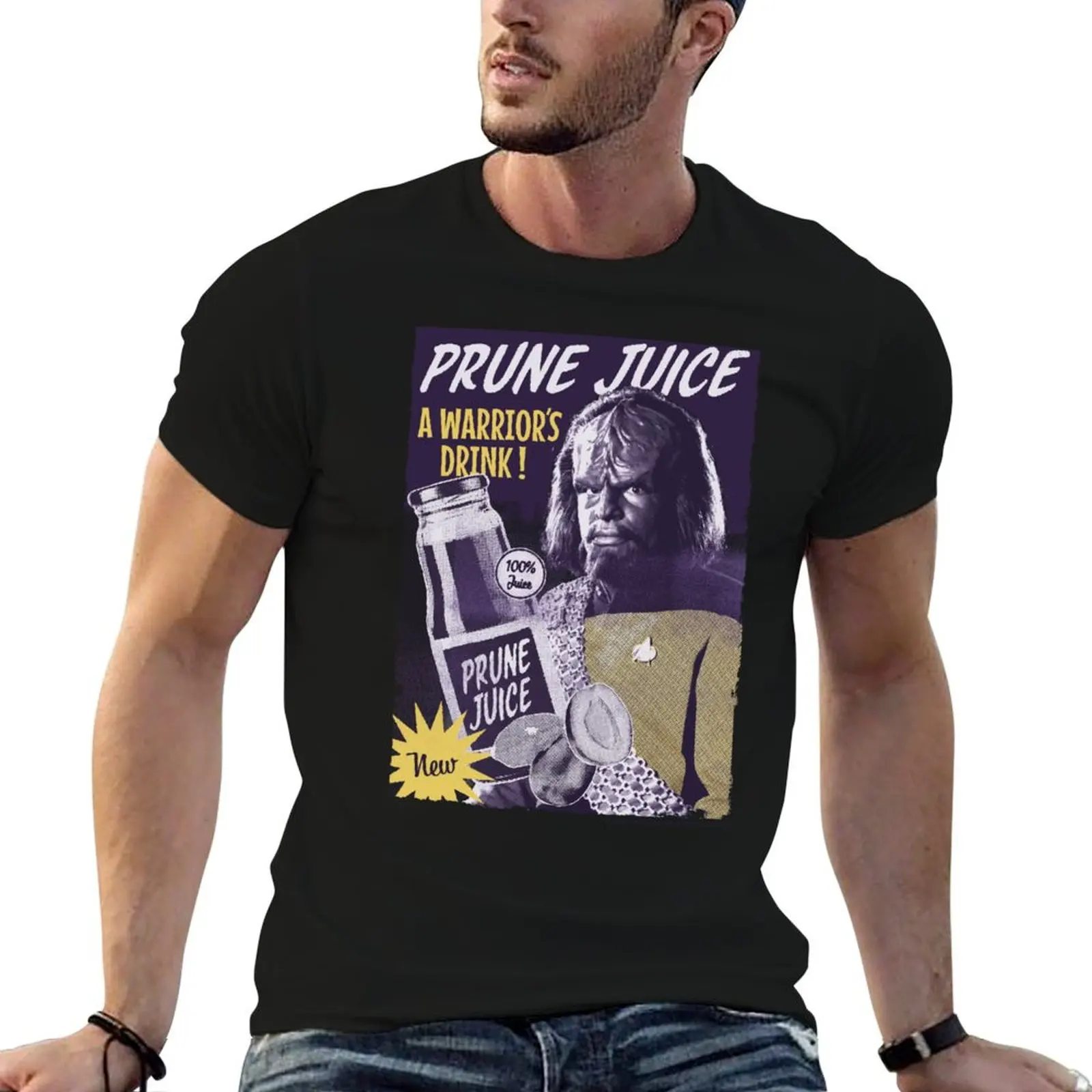 Star Trek: The Next Generation Worf Prune Juice Poster T-Shirt anime t shirts oversize t shirt man casual T-Shirt
Star Trek: The Next Generation Worf Prune Juice Poster T-Shirt anime t shirts oversize t shirt man casual T-Shirt