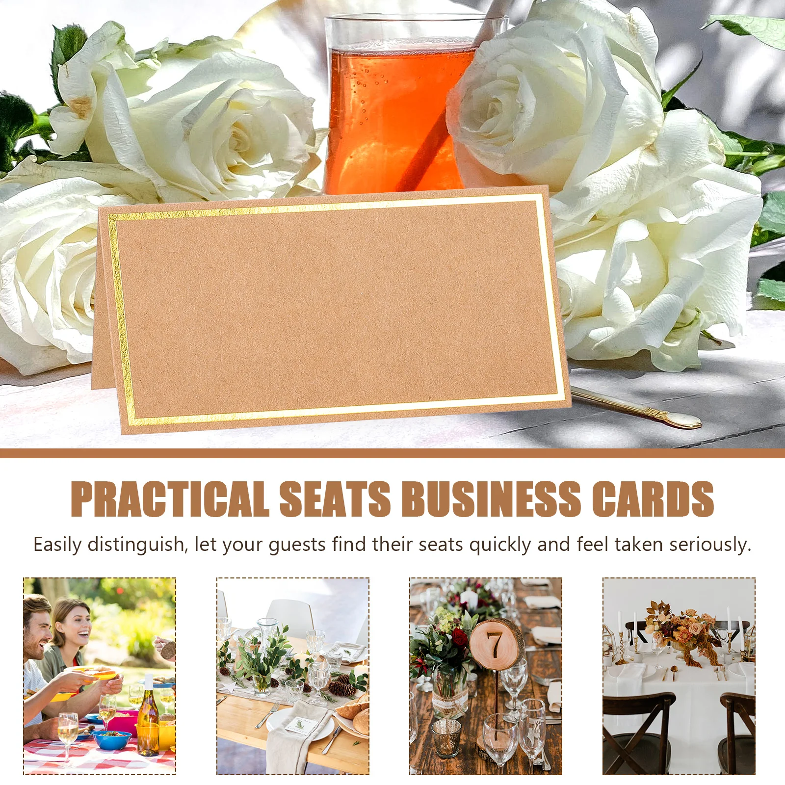 50 Pcs Invitation Bronzing Seat Card Wedding Decor Place Cards Table Golden Pearl Paper
50 Pcs Invitation Bronzing Seat Card Wedding Decor Place Cards Table Golden Pearl Paper