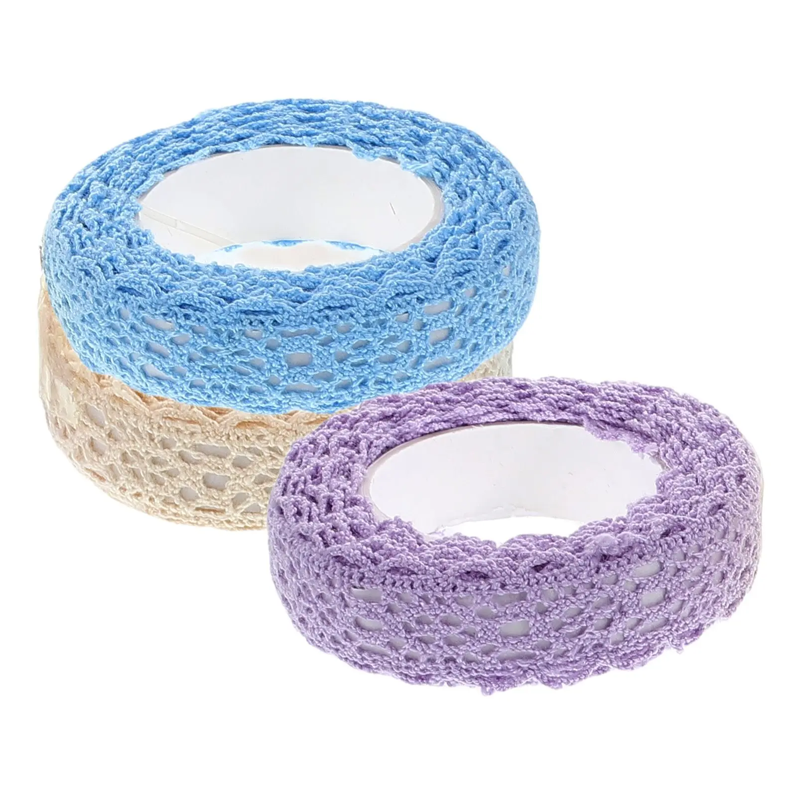 3pcs Fabric Lace Tapes for Scrapbooking D1-8Purple D1-2White D1-3 Blue DIY Decorative Photo Album Crafts Cloth Decors
3pcs Fabric Lace Tapes for Scrapbooking D1-8Purple D1-2White D1-3 Blue DIY Decorative Photo Album Crafts Cloth Decors