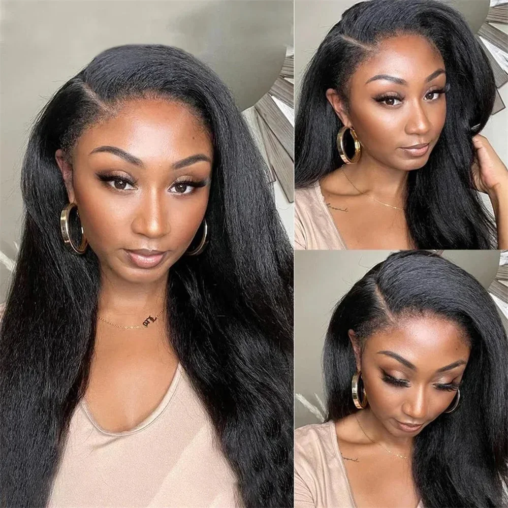Yaki Straight Soft Long Natural Black 26Inch13x4 HD Lace Front Wig For Women Synthetic Preplucked Glueless Baby Hair Daily
Yaki Straight Soft Long Natural Black 26Inch13x4 HD Lace Front Wig For Women Synthetic Preplucked Glueless Baby Hair Daily