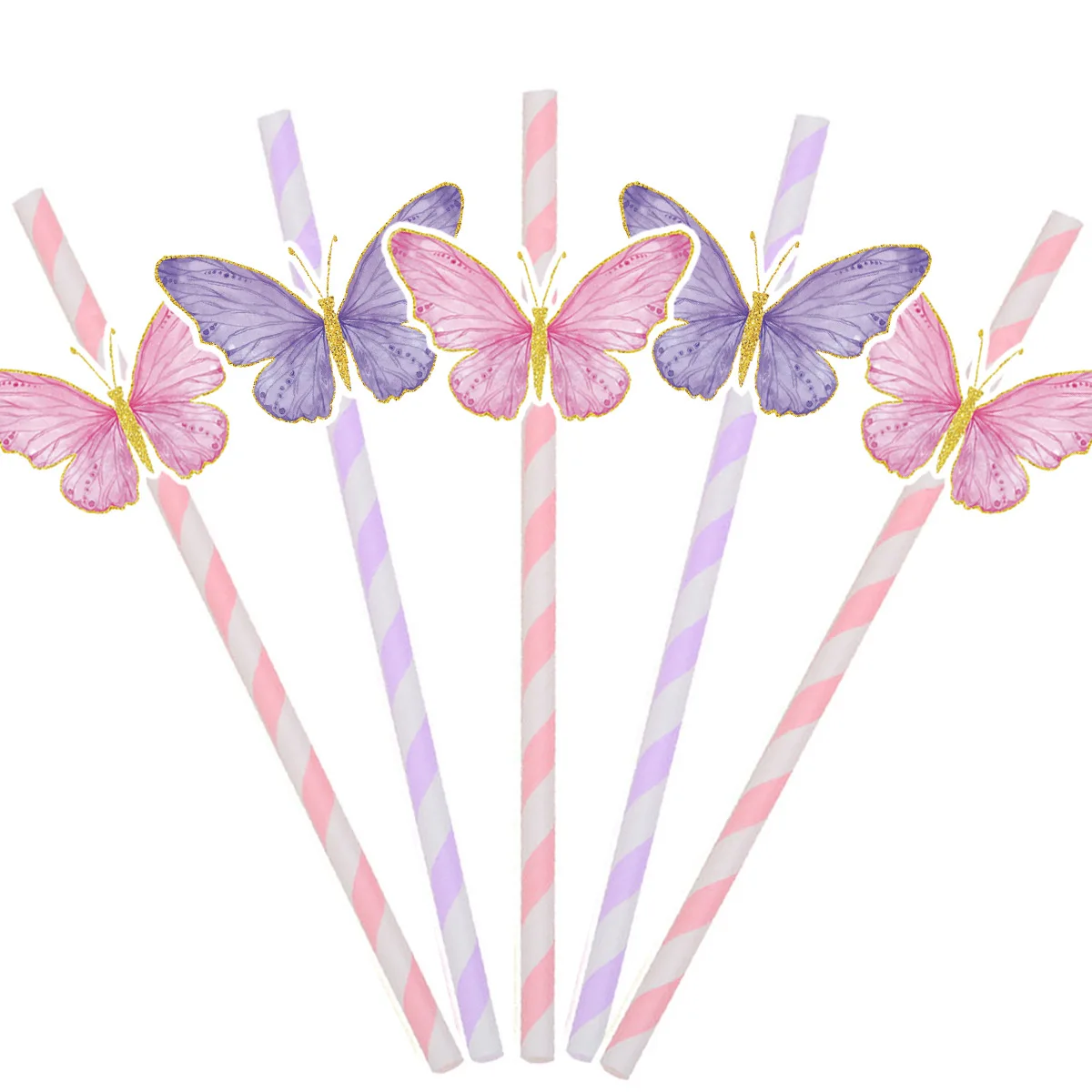 50/100pcs Butterfly Disposable Straw Blue&Purple Butterfly Drinking Straw Butterfly Birthday Party Decoration Supplies
50/100pcs Butterfly Disposable Straw Blue&Purple Butterfly Drinking Straw Butterfly Birthday Party Decoration Supplies