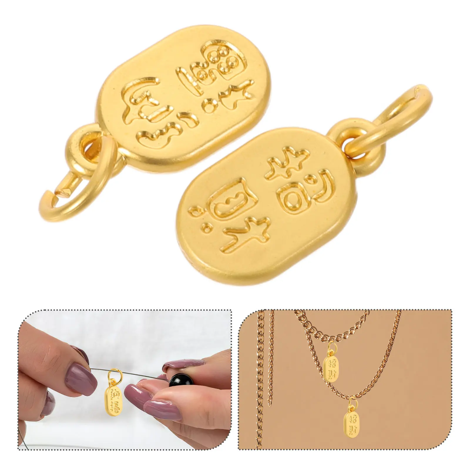 10Pcs Metal Spring Charms for Beaded Bracelets Chinese Traditional Wealth Money Bracelet Pendants Alloy Lucky Amulet Jewelry
10Pcs Metal Spring Charms for Beaded Bracelets Chinese Traditional Wealth Money Bracelet Pendants Alloy Lucky Amulet Jewelry