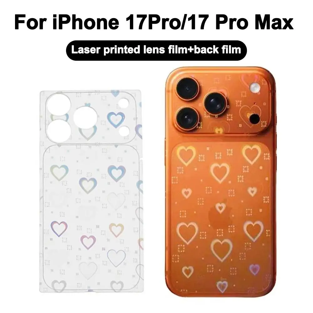 Full Cover Lens Protective Film Anti-Shatter Anti Scratch Back Screen Protector Clear HD Clear for iPhone 17 Pro Max 17Pro
Full Cover Lens Protective Film Anti-Shatter Anti Scratch Back Screen Protector Clear HD Clear for iPhone 17 Pro Max 17Pro