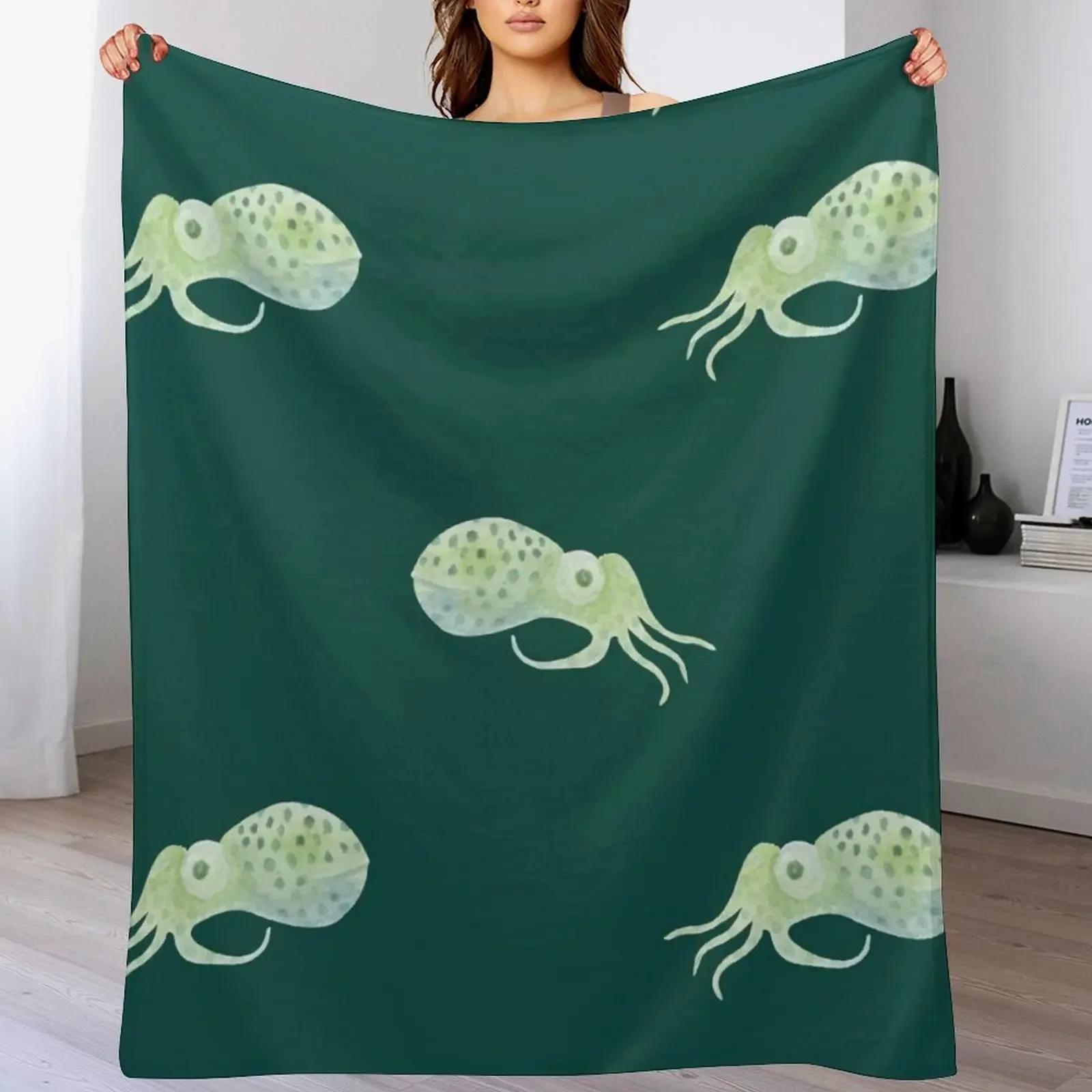 Watercolor Bobtail Squid Throw Blanket Warm Comfortable Blanket Gift for Parents Friends
Watercolor Bobtail Squid Throw Blanket Warm Comfortable Blanket Gift for Parents Friends