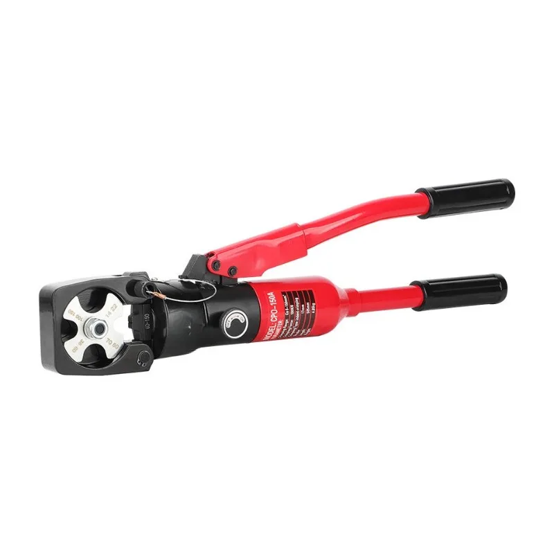 CPO-150A Integral Manual Hydraulic Crimper Point Type Rotary Die 14-150mm² For Copper Aluminum Cable Terminal Power Construction
CPO-150A Integral Manual Hydraulic Crimper Point Type Rotary Die 14-150mm² For Copper Aluminum Cable Terminal Power Construction