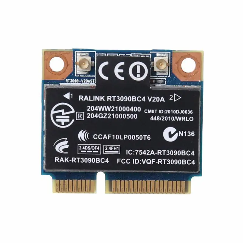 Беспроводная сетевая карта 300M WiFi WLAN Bluetooth 3,0 PCI-E карта для HP RT3090BC4 ProBook
Беспроводная сетевая карта 300M WiFi WLAN Bluetooth 3,0 PCI-E карта для HP RT3090BC4 ProBook