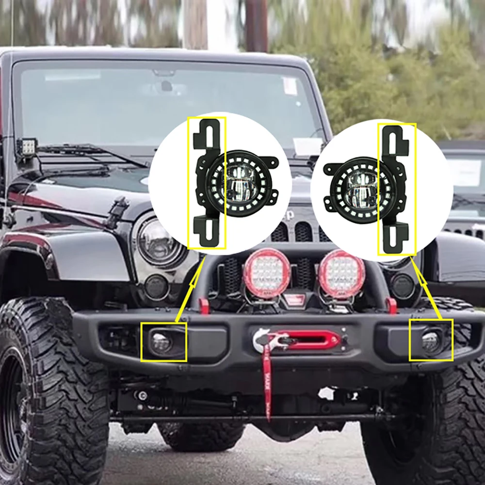 Lantsun J361 LED Fog Light Bar Bracket Steel Front Bumper Lamps Mounts Holder for 10th-anniversary for Jeep for Wrangler JK
Lantsun J361 LED Fog Light Bar Bracket Steel Front Bumper Lamps Mounts Holder for 10th-anniversary for Jeep for Wrangler JK