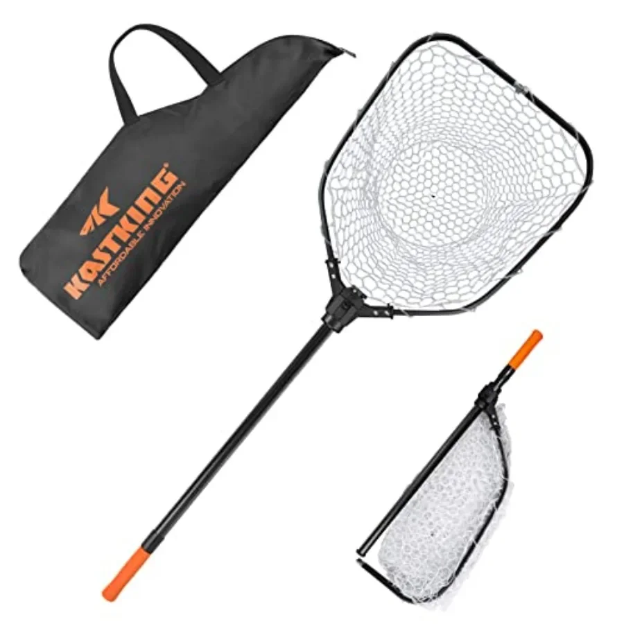 Fishing net for landing fish, nylon mesh, black, foldable and extendable with soft EVA foam handle, lightweight and portable, h
Fishing net for landing fish, nylon mesh, black, foldable and extendable with soft EVA foam handle, lightweight and portable, h