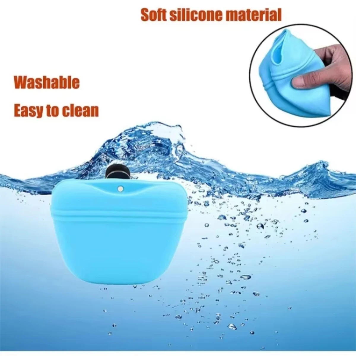 Food Grade Silicone Portable Dog Training Bag with Treat Bag and Food Dispenser - Convenient and Easy to Use
Food Grade Silicone Portable Dog Training Bag with Treat Bag and Food Dispenser - Convenient and Easy to Use