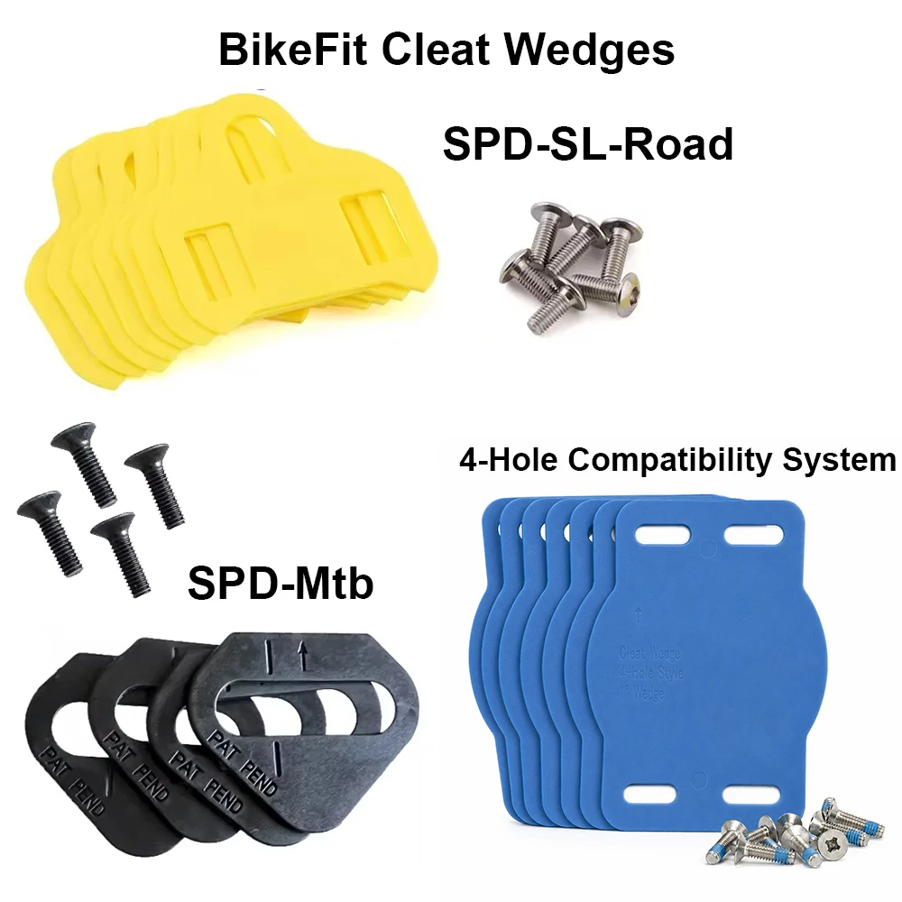 Bike Cleat Wedges for Shimano Road SPD-SL& MTB SPD ATAC SpeedPlay Crank Bros Cleats 8 pcs/Pack Bike Fitting
Bike Cleat Wedges for Shimano Road SPD-SL& MTB SPD ATAC SpeedPlay Crank Bros Cleats 8 pcs/Pack Bike Fitting
