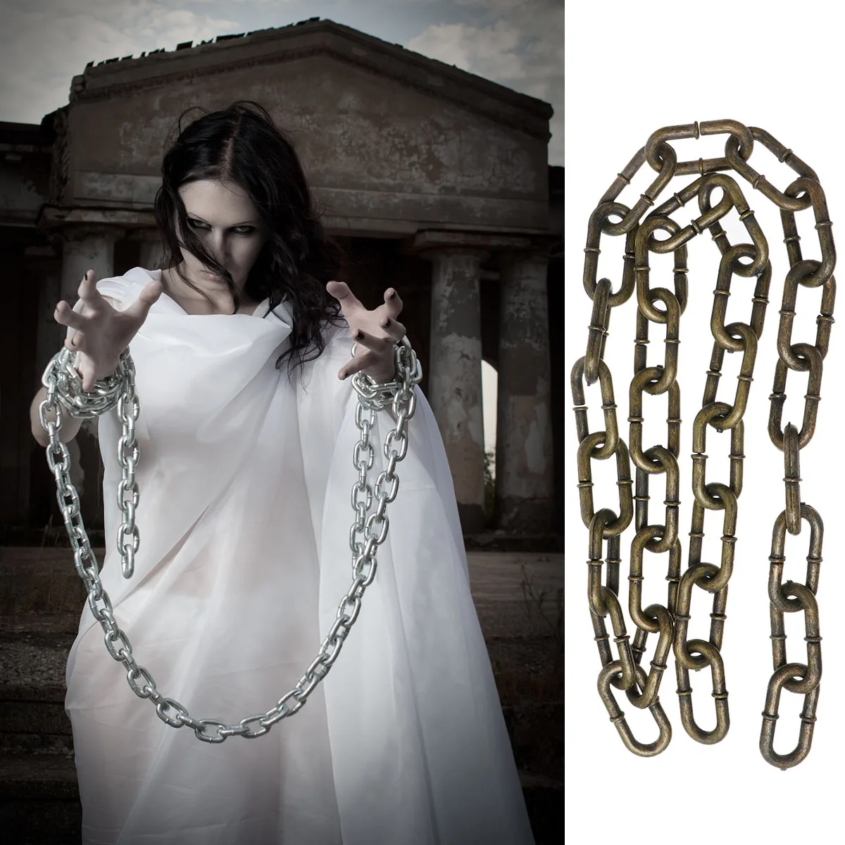 Simulated Iron Chain Halloween Fetter Prop Plastic Barrier Prisoner Party Costume The
Simulated Iron Chain Halloween Fetter Prop Plastic Barrier Prisoner Party Costume The