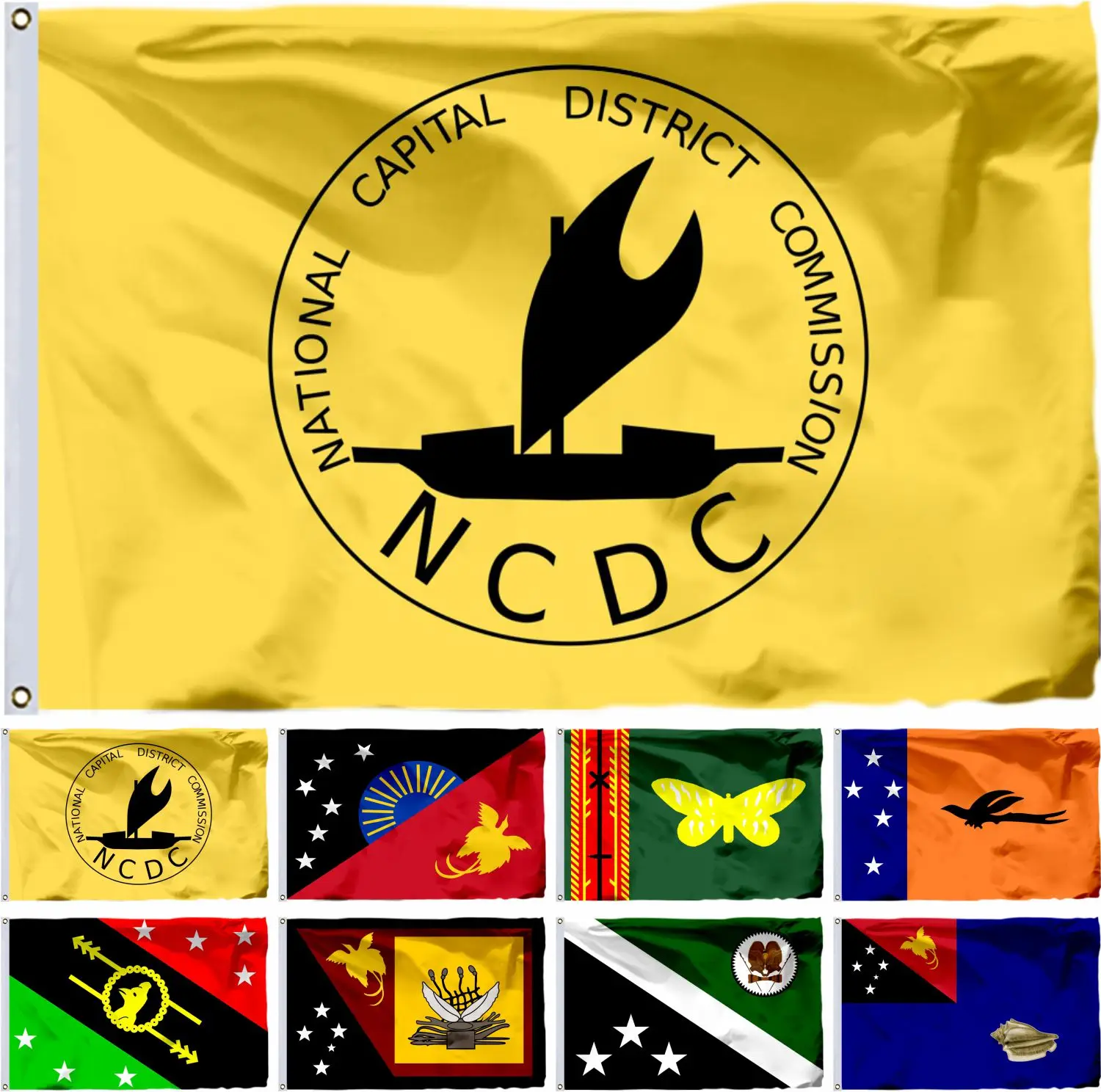 NCD National Capital City Banner, 3x5FT, 90x150cm, New Ireland, Sandaun, Southern Highlands, 21x14cm
NCD National Capital City Banner, 3x5FT, 90x150cm, New Ireland, Sandaun, Southern Highlands, 21x14cm