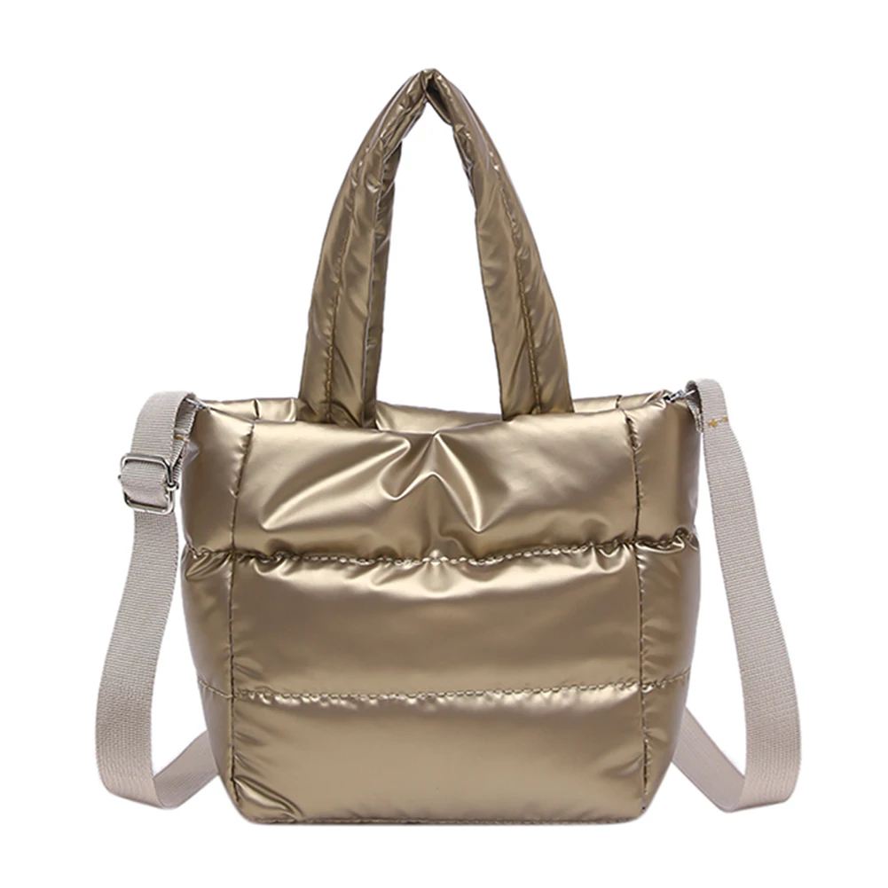 Woman Puffy Lightweight Handbag Large Capacity Nylon Crossbody Bag Adjustable Strap Puffer Tote Handbag Shopping Bag
Woman Puffy Lightweight Handbag Large Capacity Nylon Crossbody Bag Adjustable Strap Puffer Tote Handbag Shopping Bag