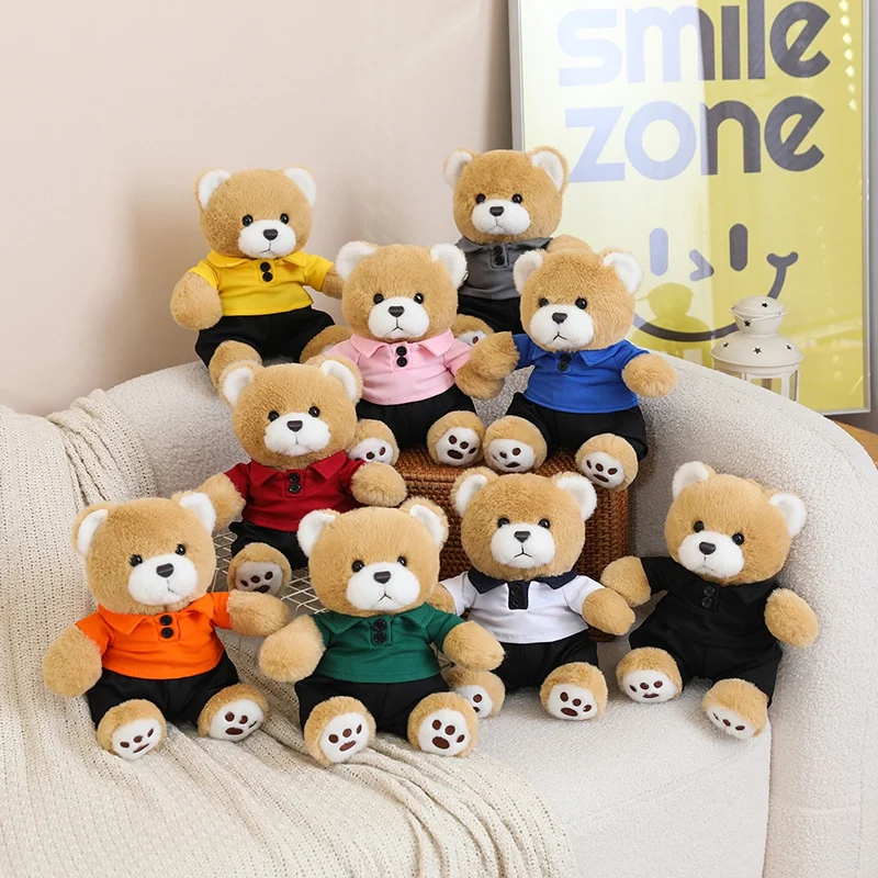 Плюшевый мишка в поло-рубашке 20 см, супермягкая милая игрушка, плюшевый медведь для выпускников, декор для дома, подарок для студентов
Плюшевый мишка в поло-рубашке 20 см, супермягкая милая игрушка, плюшевый медведь для выпускников, декор для дома, подарок для студентов