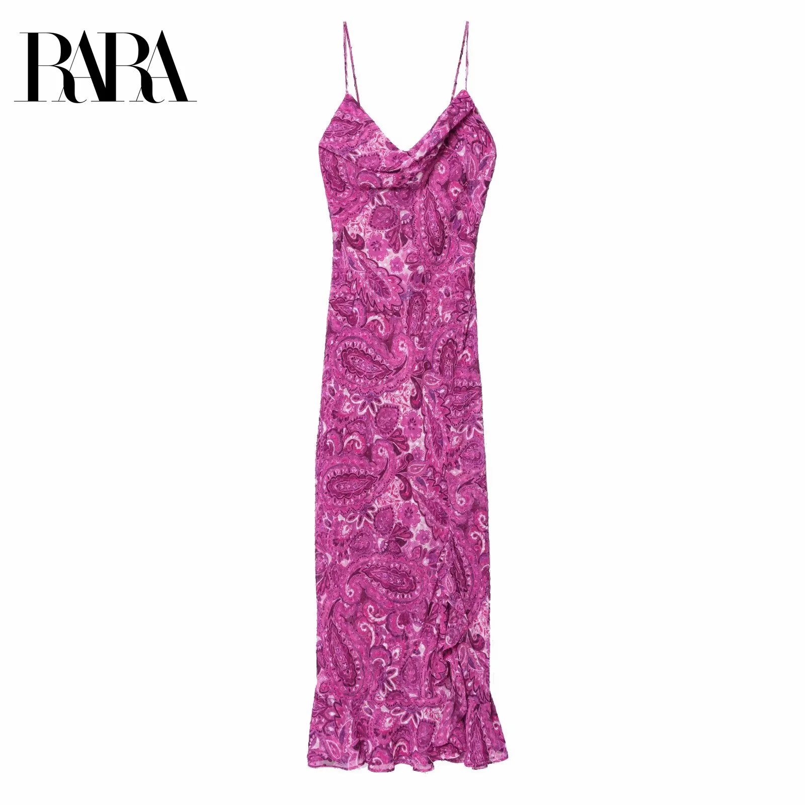 RARA2025 Women's Summer New Casual Fashion Slim Printing Temperament Long Sling Backless Sling Collar Sling Midi Dress
RARA2025 Women's Summer New Casual Fashion Slim Printing Temperament Long Sling Backless Sling Collar Sling Midi Dress