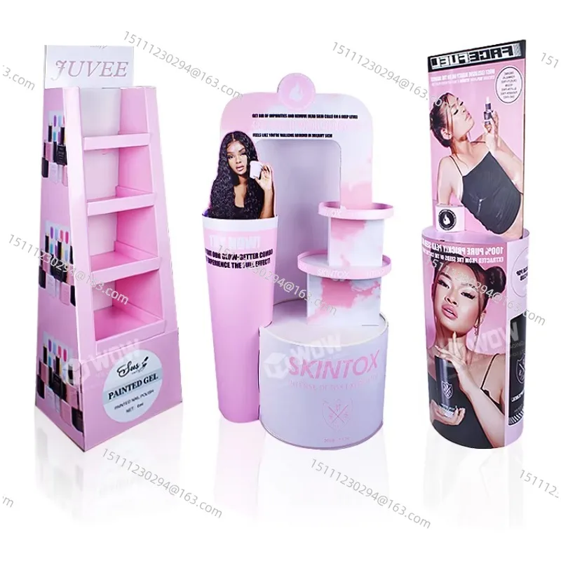 Floor popular cardboard eyelash extension display stand, makeup display stand
Floor popular cardboard eyelash extension display stand, makeup display stand
