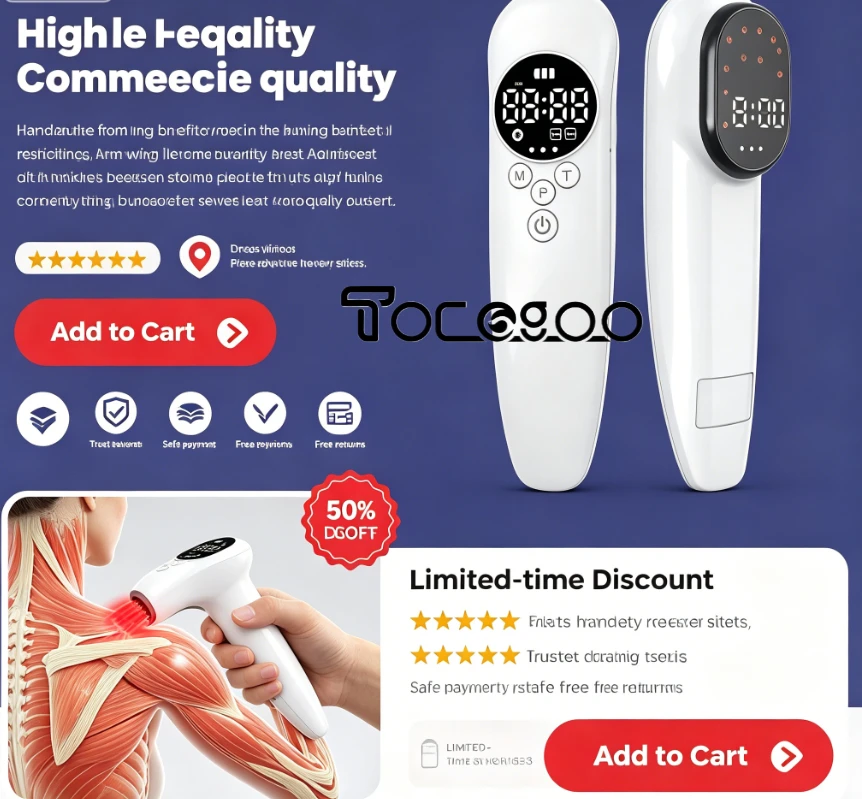Portable Cold Laser LLLT Red Infrared Light Therapy Device Body Pain Relief Skin Wound Care Home Physiotherapy Health Care
Portable Cold Laser LLLT Red Infrared Light Therapy Device Body Pain Relief Skin Wound Care Home Physiotherapy Health Care