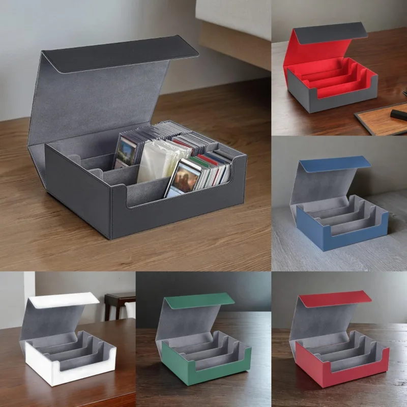 Magnetic Suction Three Row Card Box Checkered Leather Multiple Colors Available Can Accommodate 1800 Cards Game Card Storage Box
Magnetic Suction Three Row Card Box Checkered Leather Multiple Colors Available Can Accommodate 1800 Cards Game Card Storage Box