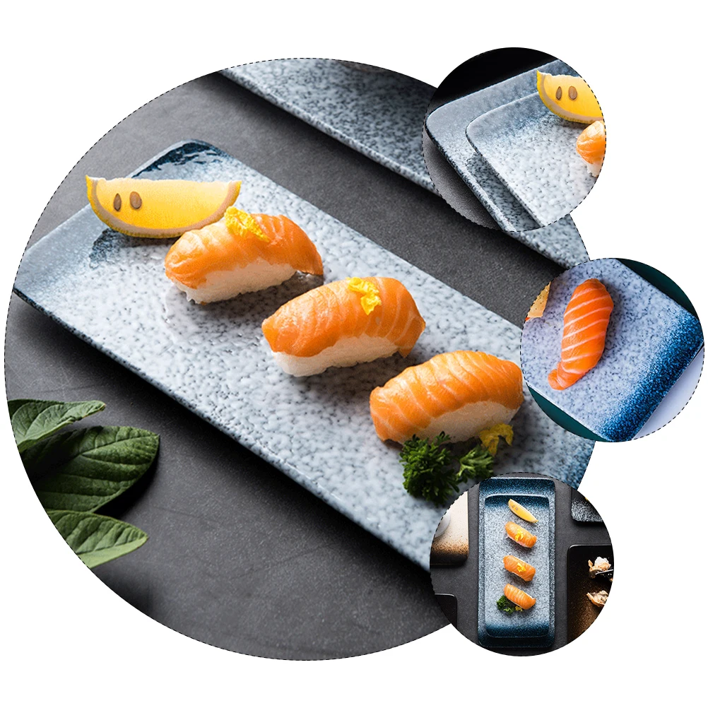 Japanese Style Sushi Plate Ceramic Food Tray Round Serving Dish Home Restaurant Party Snack Tray Classic Design Practical Use
Japanese Style Sushi Plate Ceramic Food Tray Round Serving Dish Home Restaurant Party Snack Tray Classic Design Practical Use