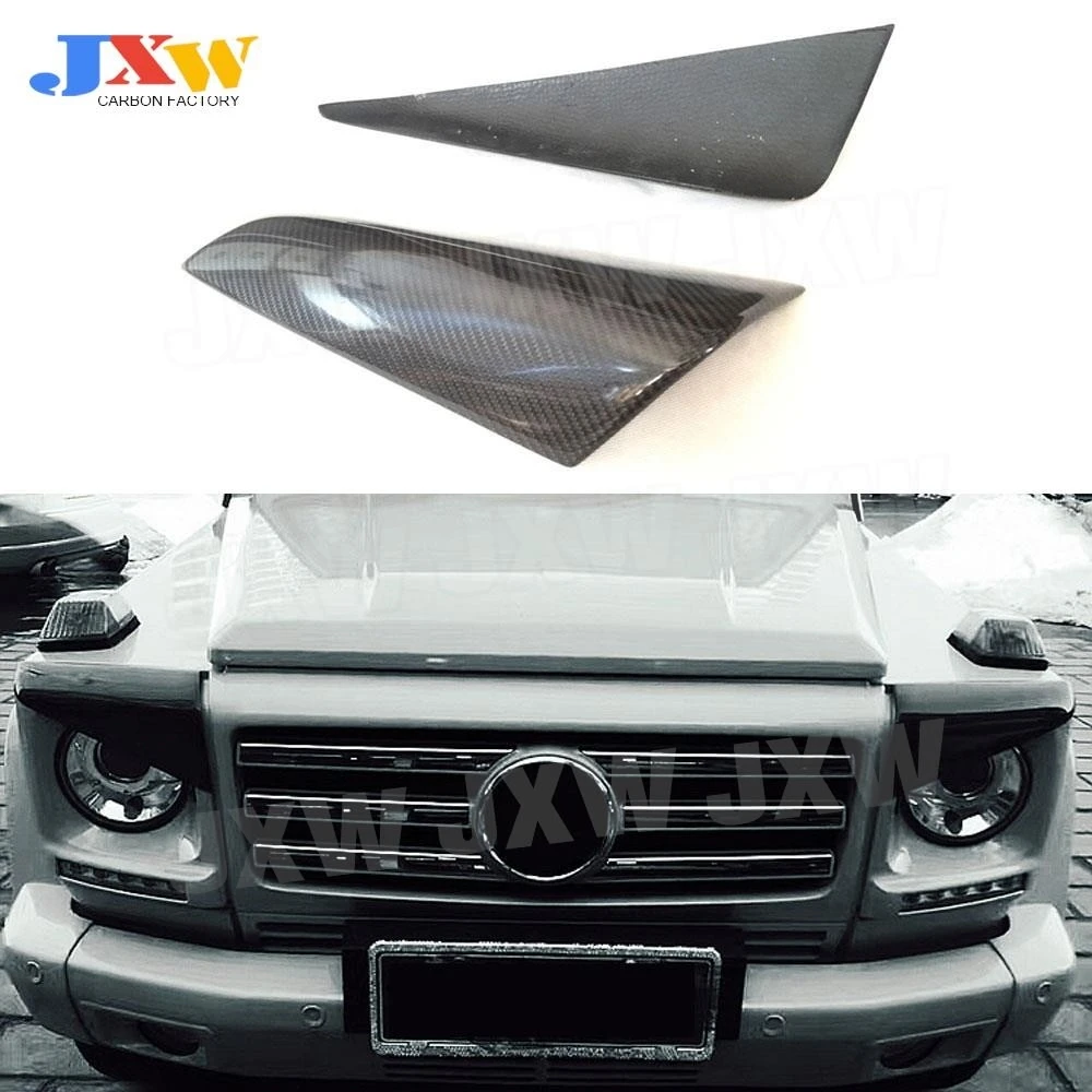 Carbon Fiber Front Splitters Eyebrows Covers Eyelids Trim Stickers For Benz G Class W463 G63 G65 G500 G55 1990-2018 FRP Body Kit
Carbon Fiber Front Splitters Eyebrows Covers Eyelids Trim Stickers For Benz G Class W463 G63 G65 G500 G55 1990-2018 FRP Body Kit