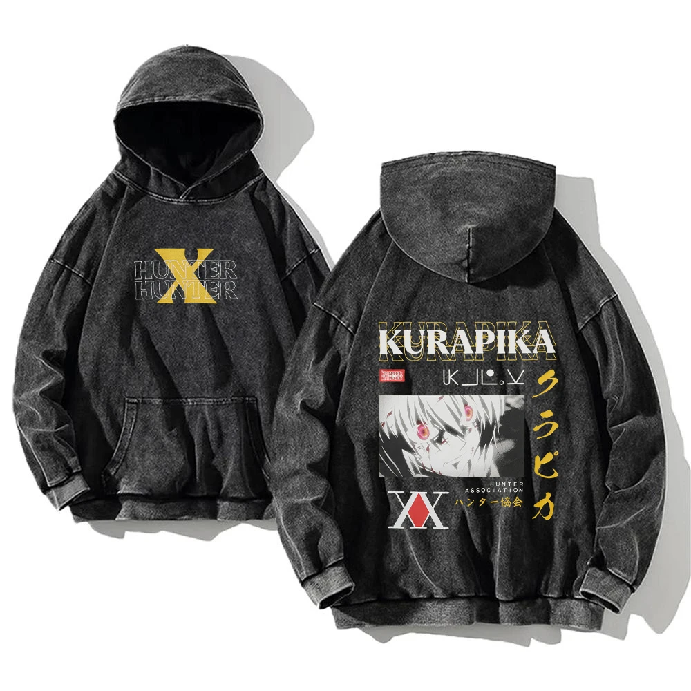 Anime Hunter X Hunter Killua Print Washed Hooded Men Manga Vintage Hoodies Oversized Cotton Sweatshirt Harajuku Male Streetwear
Anime Hunter X Hunter Killua Print Washed Hooded Men Manga Vintage Hoodies Oversized Cotton Sweatshirt Harajuku Male Streetwear