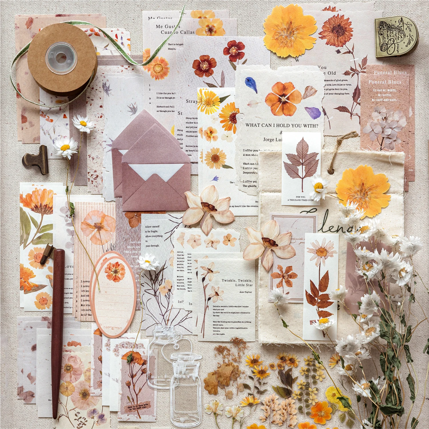 100pcs/lot Memo Pads Material Paper Daily Dried Flower Post Office Junk Journal Scrapbooking Cards Retro Background Decoration
100pcs/lot Memo Pads Material Paper Daily Dried Flower Post Office Junk Journal Scrapbooking Cards Retro Background Decoration