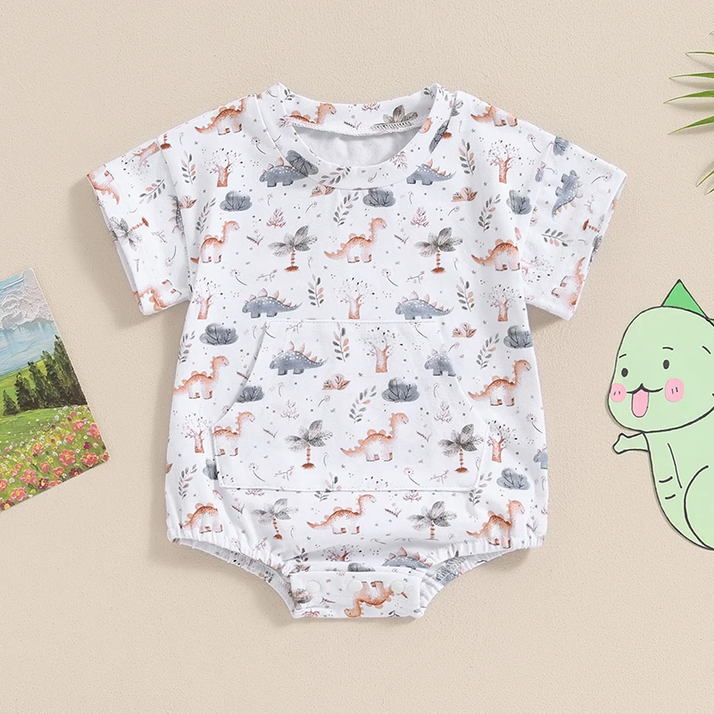 Baby Clothing Boys Summer Romper Infant Short Sleeve Crew Neck Dinosaur Print Casual Rompers Jumpsuit Newborn Boy Clothes
Baby Clothing Boys Summer Romper Infant Short Sleeve Crew Neck Dinosaur Print Casual Rompers Jumpsuit Newborn Boy Clothes