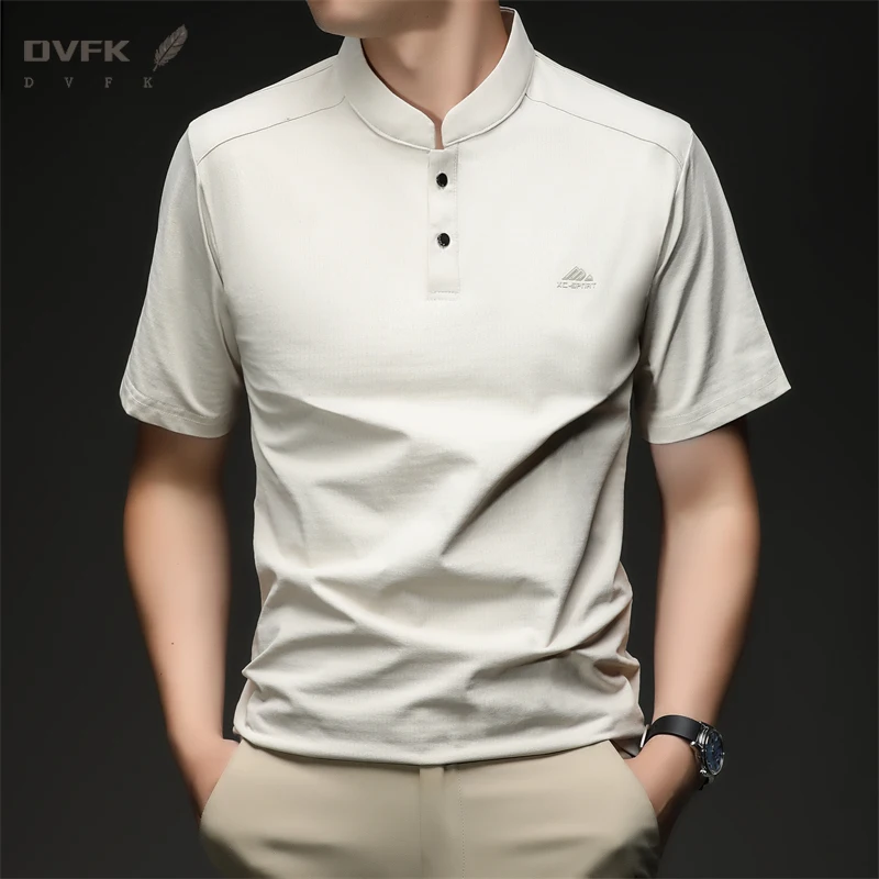 Mens Short Sleeve Mandarin Collar Sport Polo Shirt Casual Tops With Embroidery Breathable Slim Fit Mesh Tees For Men
Mens Short Sleeve Mandarin Collar Sport Polo Shirt Casual Tops With Embroidery Breathable Slim Fit Mesh Tees For Men