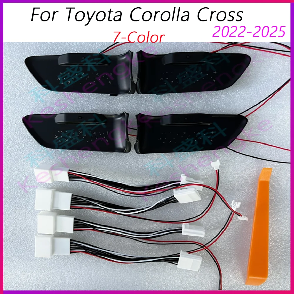 LED Car Inner Ambient Light For Toyota Corolla Cross 2022-2025 7-Color Handle Door Bowl Lamp Non-destructive installation
LED Car Inner Ambient Light For Toyota Corolla Cross 2022-2025 7-Color Handle Door Bowl Lamp Non-destructive installation