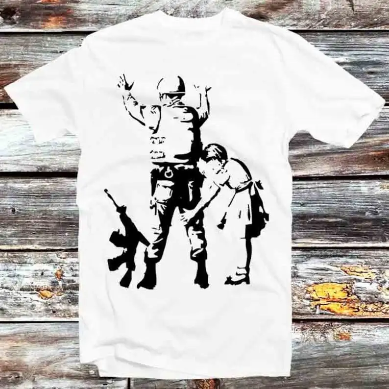 Banksy The Gir Searching A Soldier T Shirt Vintage Retro Gift Mens Womens Unisex Cartoon Anime Top Tee B1231
Banksy The Gir Searching A Soldier T Shirt Vintage Retro Gift Mens Womens Unisex Cartoon Anime Top Tee B1231